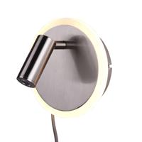 Trio Lighting LED wandlamp Jordan, 2-lamps, nikkel