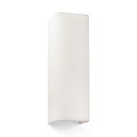 FARO BARCELONA Wandlamp Cotton, hoekig, 37 x 12 cm, beige