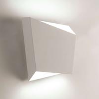 Mantra Wandleuchte Asimetric aus Stahl, weiß