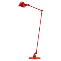 JIELDÉ Loft D1240 vloerlamp scharnierarm, rood
