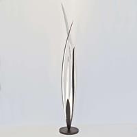 J. Holländer Palustre - zwart-bruin-zilveren vloerlamp