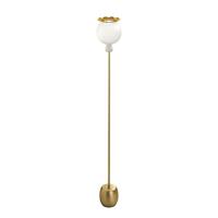 Kundalini Opyo vloerlamp, mondgeblazen, messing