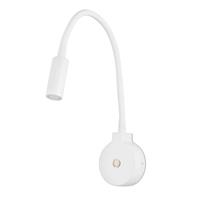 FARO BARCELONA LED wandlamp Pixie met flexibele arm, wit