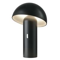 Sompex LED Akku Tischleuchte Svamp in Schwarz 7,5W 190lm