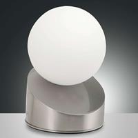 Fabas Luce LED-Tischleuchte Gravity, nickel