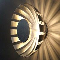 Eco-Light LED wandlamp Flare Medium, zilver