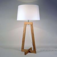 Aluminor Tafellamp Sacha LT van textiel en hout