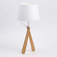 Aluminor Tafellamp Zazou LT wit / hout licht