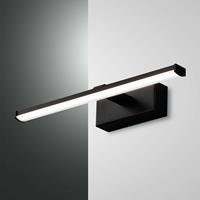 Fabas Luce LED wandlamp Nala, zwart, breedte 30 cm