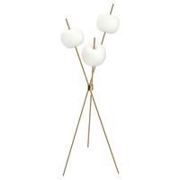 Kundalini Kushi - moderne LED vloerlamp, messing