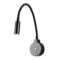 FARO BARCELONA LED wandlamp Pixie met flexibele arm, zwart