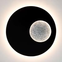 J. Holländer LED wandlamp Luina, Ø 80 cm, binnen zilver