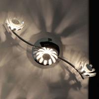 Eco-Light LED plafondlamp Bloom 3-lamps zilver