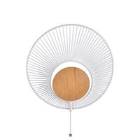 Forestier Oyster design-wandlamp, wit