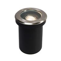 QAZQA Grondspot lamp Delux met RVS ring, IP65