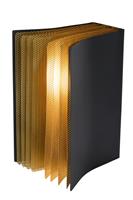 Lucide LIVRET Tafellamp E14/40W Zwart / Goud