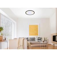 Leuchten Direkt LED-Deckenleuchte Flat CCT, Ø 40 cm, schwarz