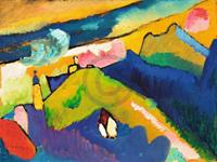 Wassily Kandinsky - Murnau, Berglandschaft Kunstdruck 80x60cm