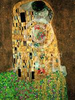 Gustav Klimt - Der Kuss Kunstdruck 60x80cm