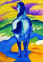 PGM Franz Marc - Blaues Pferd II Kunstdruk 70x100cm