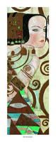 Gustav Klimt - L'attesa Kunstdruk 20x50cm