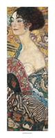 Gustav Klimt - Segnora con ventaglio Kunstdruk 20x50cm