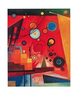 PGM Wassily Kandinsky - Schweres Rot Kunstdruk 40x50cm