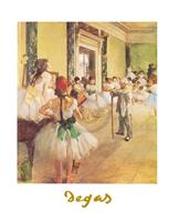 Edgar Degas - La classe de danse Kunstdruk 24x30cm