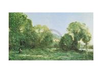 J.B.C. Corot - Etang à ville d'Avray Kunstdruk 30x24cm