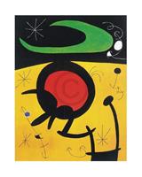 Joan Miro - Vuelo de pajaros Kunstdruk 40x50cm