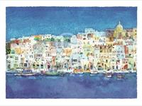 PGM Ralf Westphal - Corricella, Insel Procida Kunstdruk 80x60cm