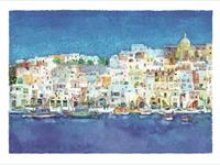 PGM Ralf Westphal - Corricella, Insel Procida Kunstdruk 40x30cm