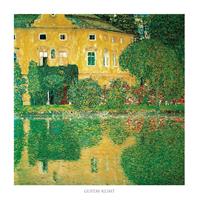 Gustav Klimt - Schlosskammer on Attersee Kunstdruck 70x70cm