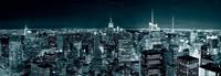 PGM Shutterstock - Manhatten Skyline at Night Kunstdruk 95x33cm