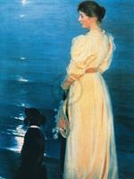 PGM Peter Severin Krøyer - Summer evening at Skagen Kunstdruk 60x80cm