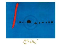 Joan Miro - Blue II, 4-3-61 Kunstdruk 80x60cm