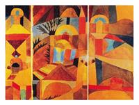 Paul Klee - Il giardino del tempio Kunstdruk 80x60cm