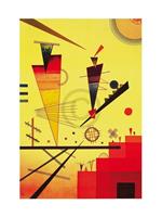Wassily Kandinsky - Structure joyeuse Kunstdruk 60x80cm