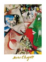 PGM Marc Chagall - I and the village, 1911 Kunstdruk 60x80cm
