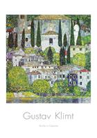 Gustav Klimt - Kirche in Cassone Kunstdruk 70x100cm