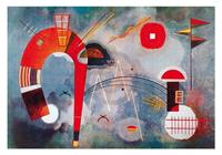 PGM Wassily Kandinsky - Rond et pointu Kunstdruk 100x70cm