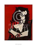 PGM Pablo Picasso - Jacqueline a Mantil Kunstdruk 40x50cm