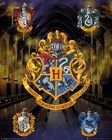 Harry Potter House Crests Poster 40x50cm