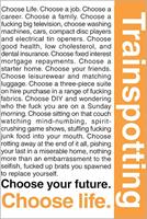 Trainspotting Quotes 1 Poster 61x91,5cm