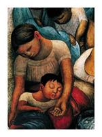 Diego Rivera - La Noche de Los Pobres Kunstdruk 60x80cm