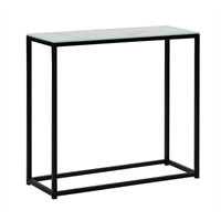 Beliani Sidetable marmer-look wit/zwart DELANO