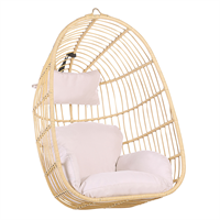 Hangstoel rotan beige CASOLI