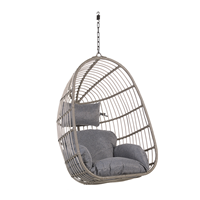 Hangstoel rotan grijs CASOLI