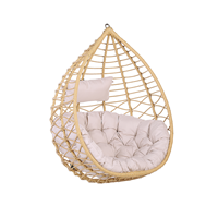 Hangstoel rotan beige ARSITA