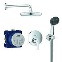 Duschsäule Get Perfect + Thermostatmischer Vitalio Start 210 chrom - Grohe